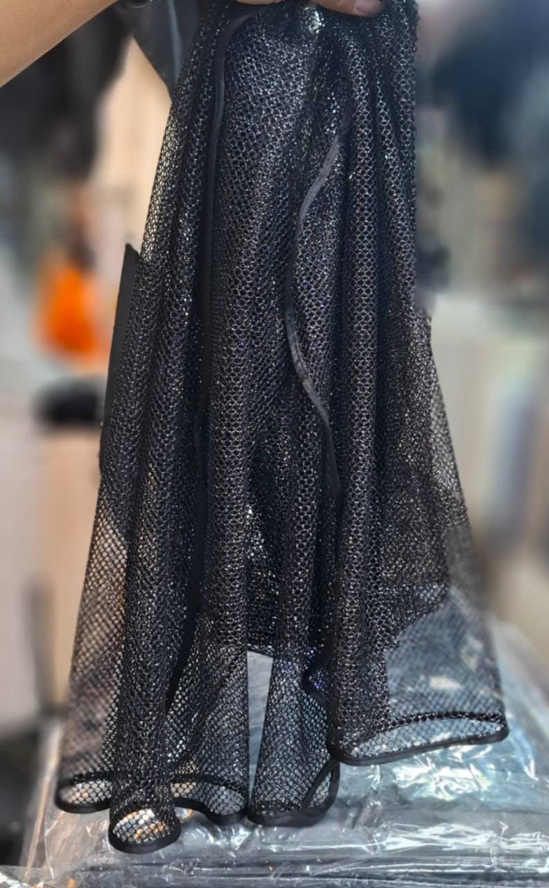 شال مشکی حصیری شاین