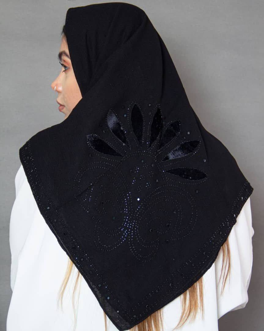 روسری مجلسی نگین مخمل مزونی