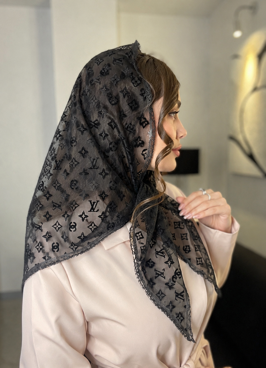 روسری دانتل سه گوش