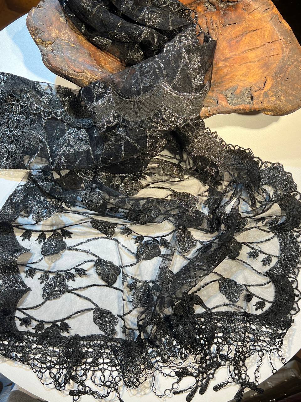 شال مجلسی سرمه دوزی