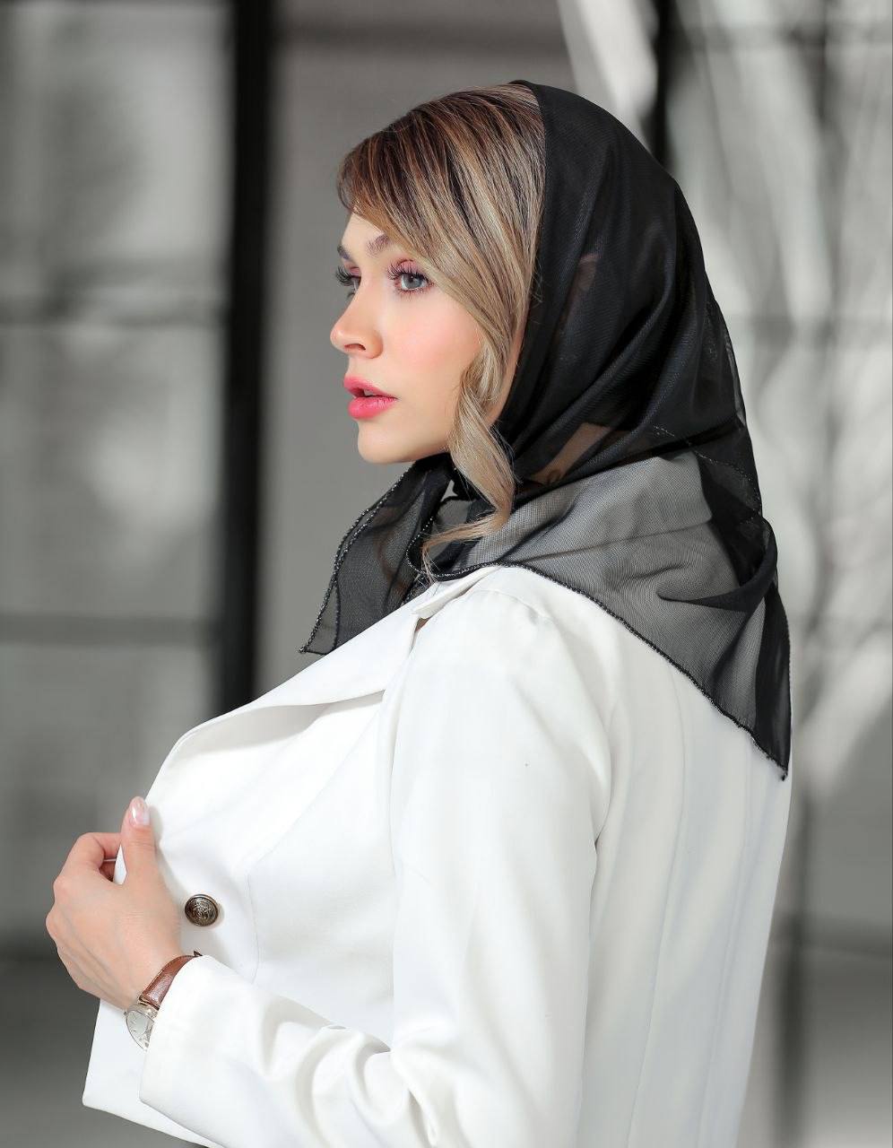 روسری مینی توری لمه دوزی