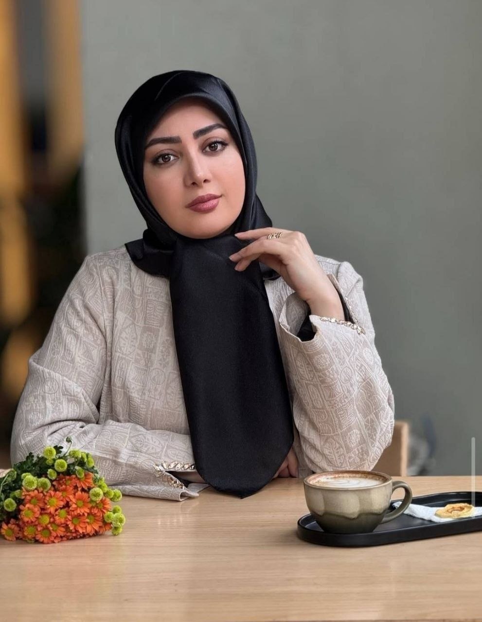 روسری‌ مشکی ژان ژان ترک قواره 130