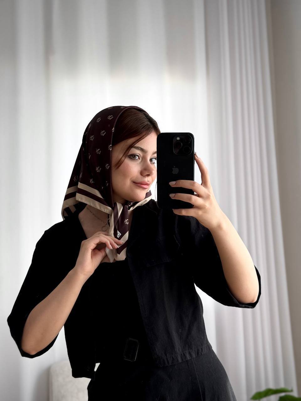 روسری مینی ابریشم مدل 1