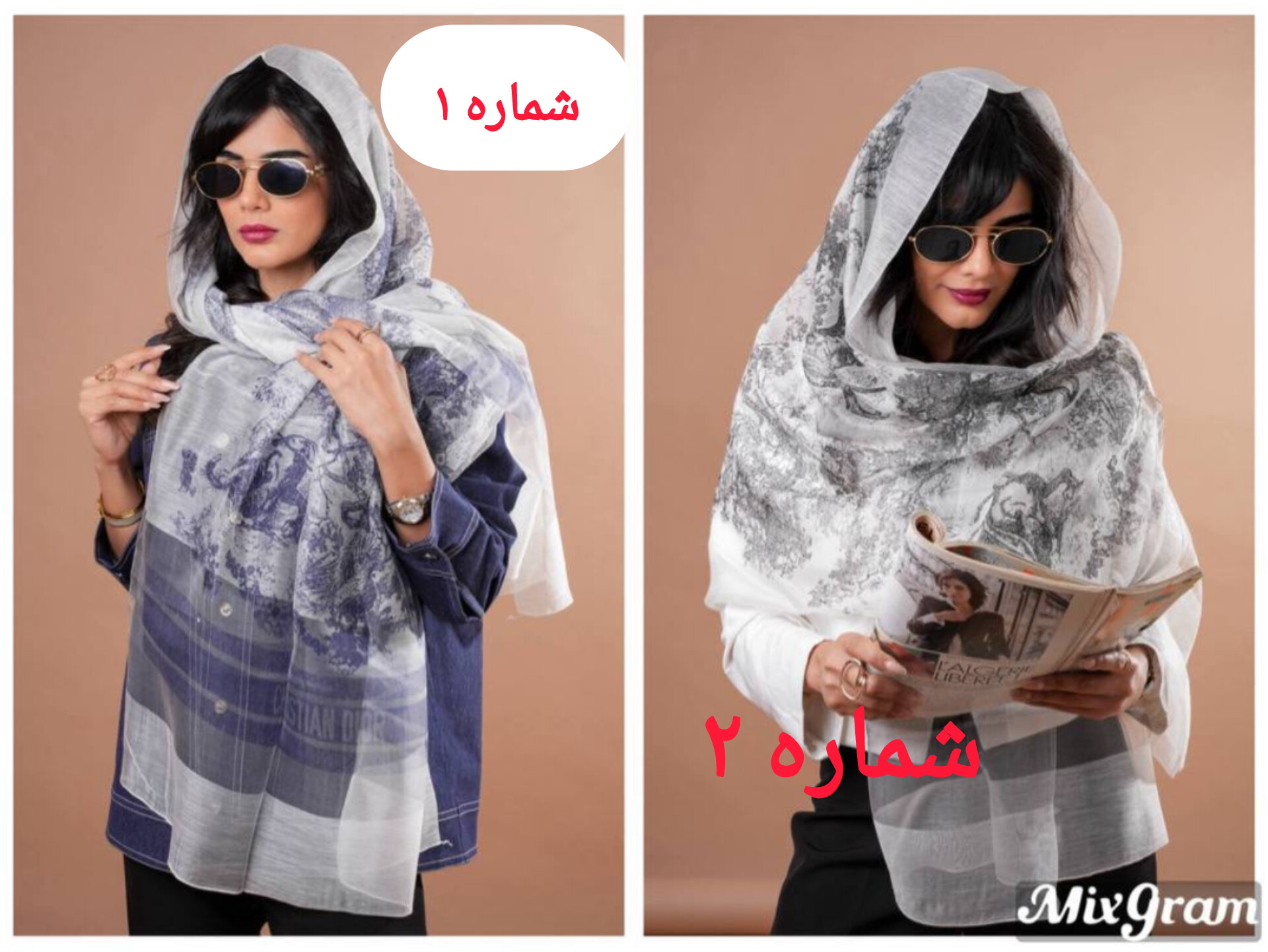 شال ابریشم تافته مجلسی زنانه