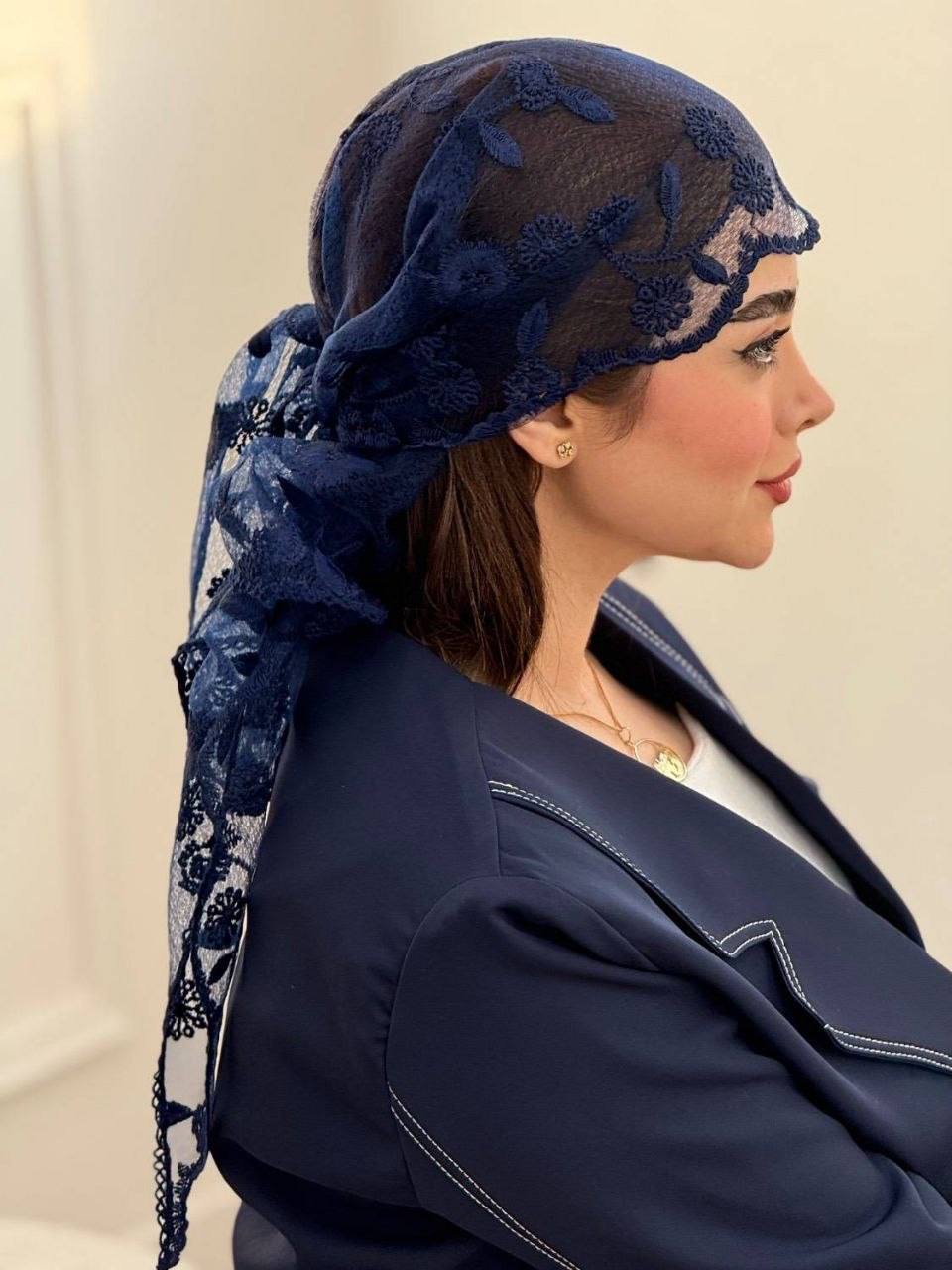 روسری دانتل سه گوش انحصاری