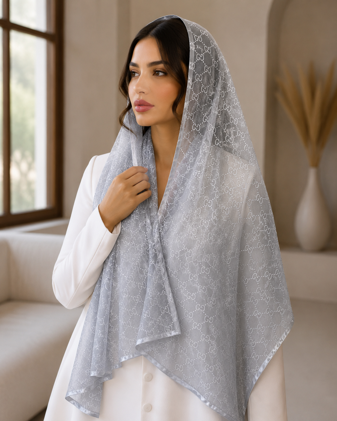 شال حریر گوچی زنانه