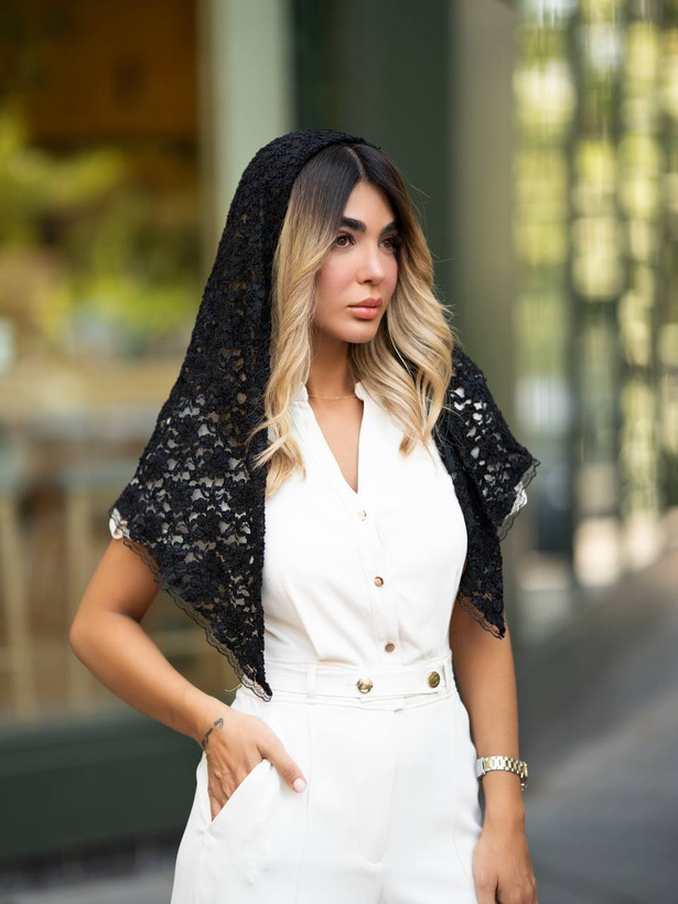 تل اسکارف دانتل زنانه