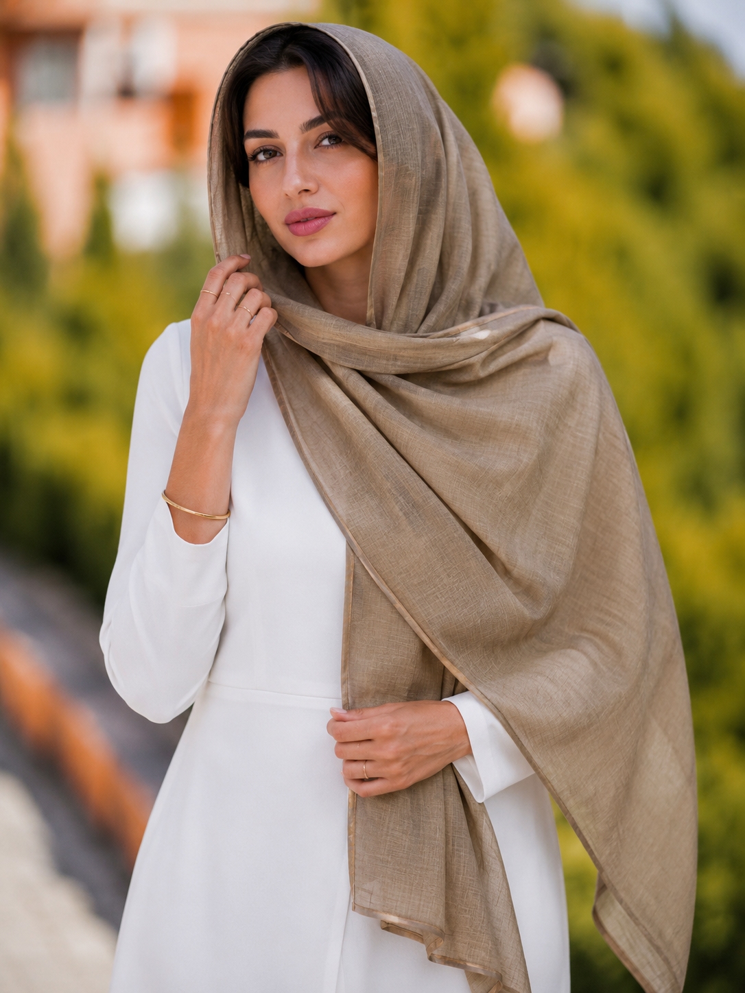 شال حریر ابریشم مجلسی زنانه