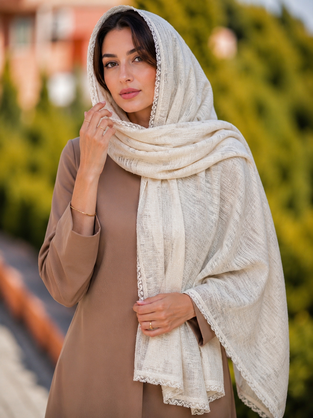 شال حریر ابریشم مجلسی زنانه