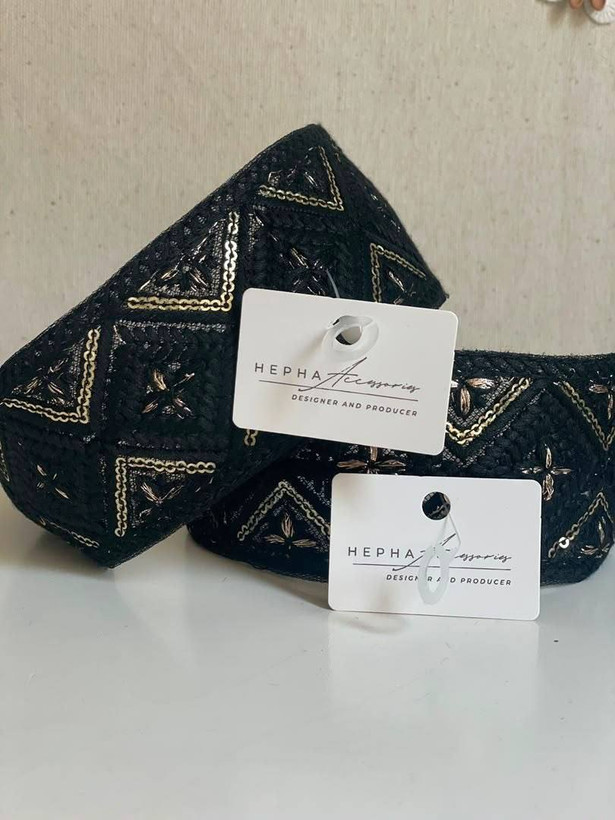 تل سر طرح دار مجلسی زنانه