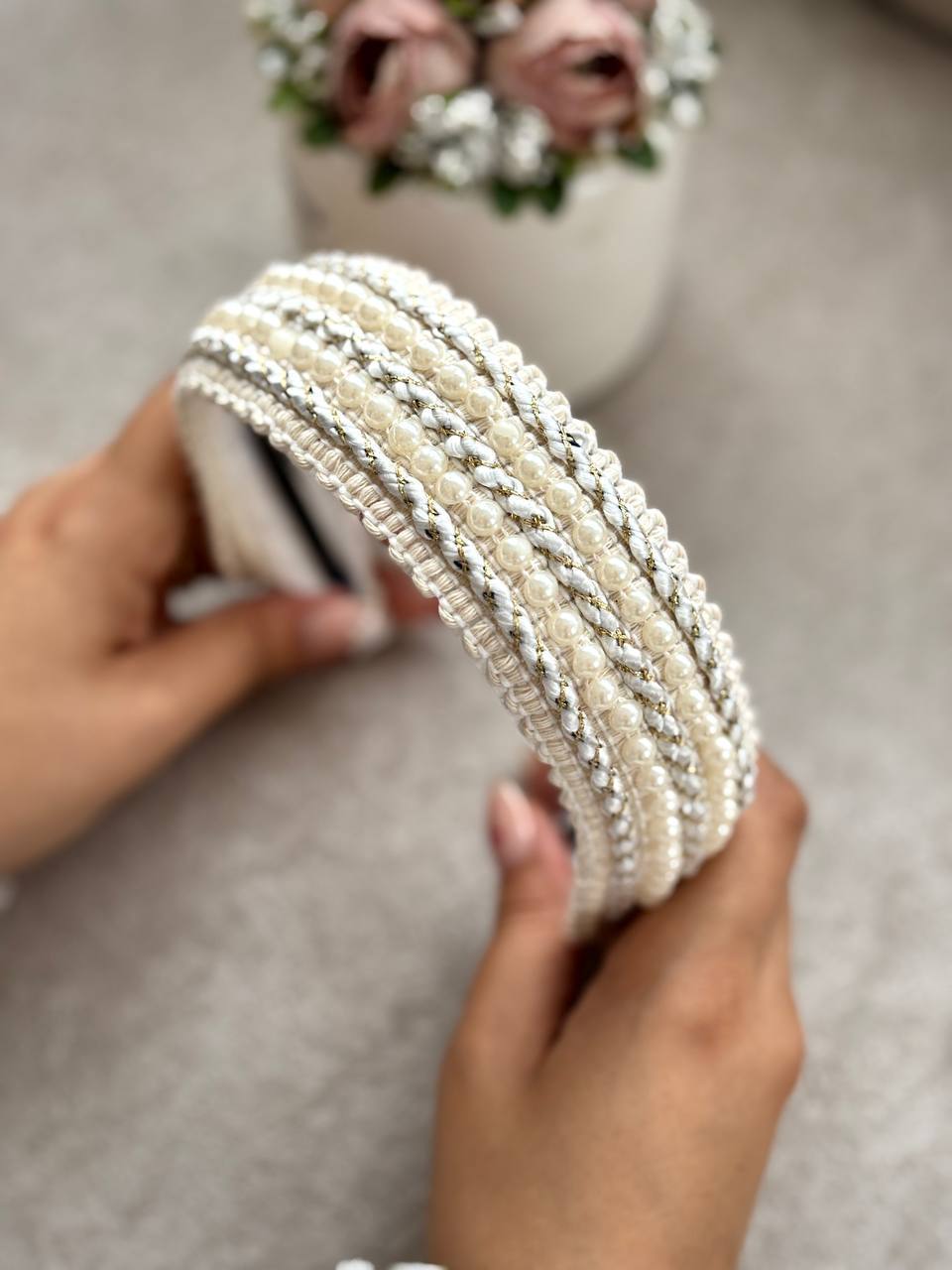 تل مروارید دار مجلسی زنانه