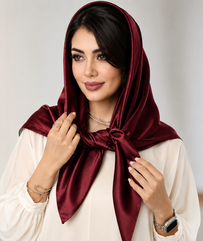 روسری شنی زنانه قواره ۱۰۰ ترکیه