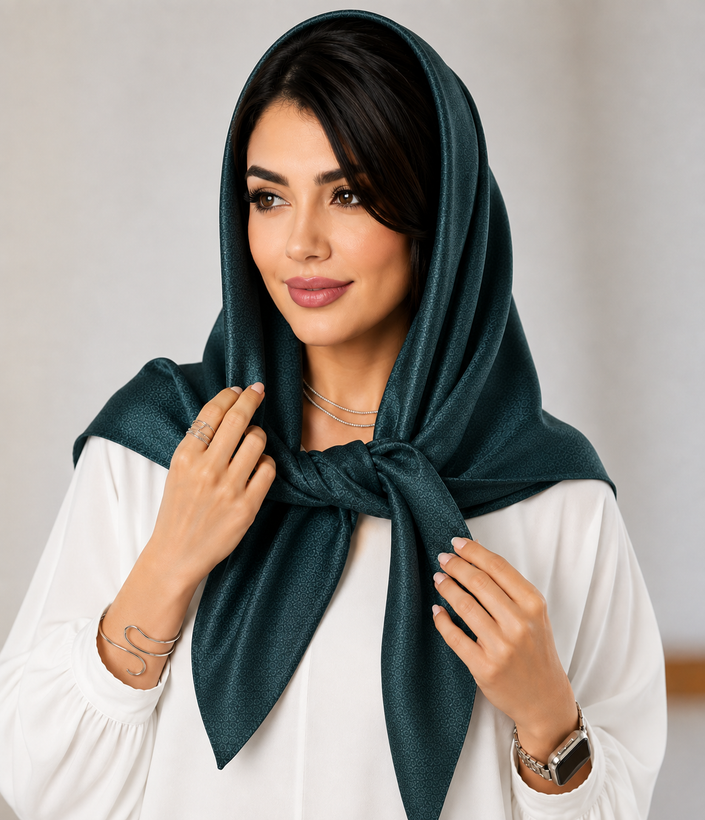روسری شنی زنانه قواره ۱۰۰ ترکیه