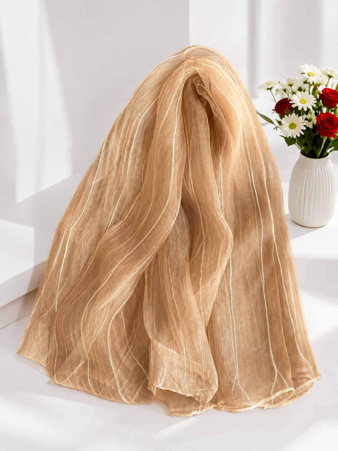 شال حریر ابریشم مجلسی زنانه وارداتی