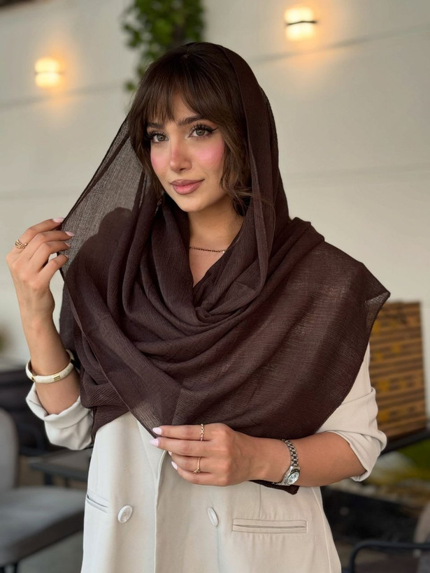 شال حریر مجلسی ساده زنانه