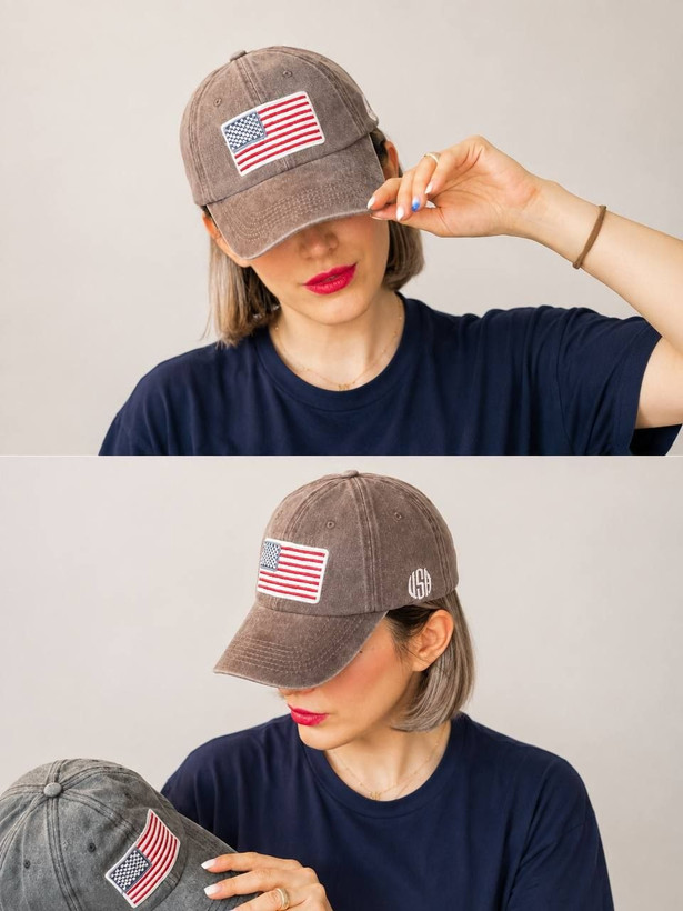 کلاه جین بیسبالی طرح USA