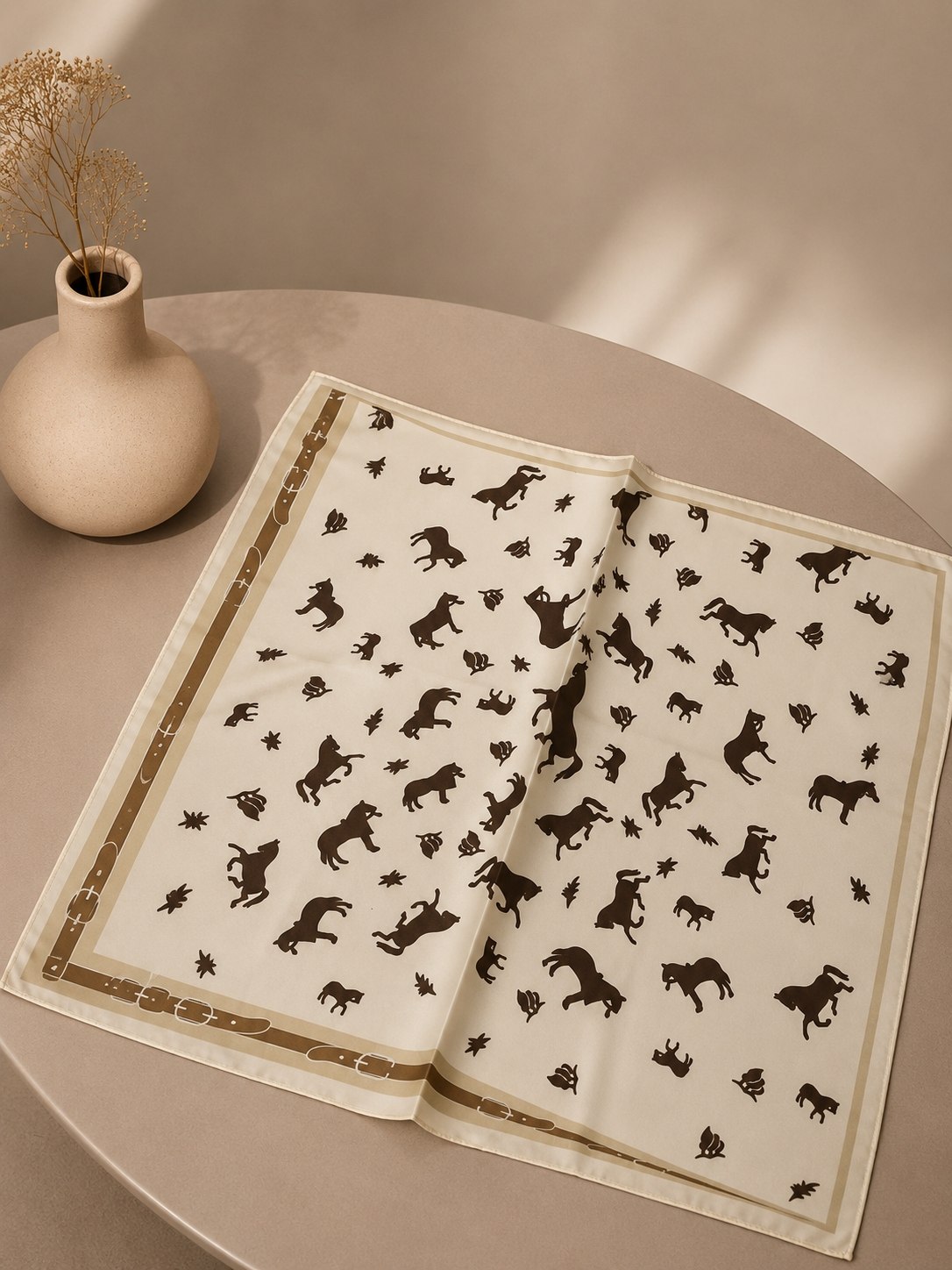 مینی اسکارف ابریشم مجلسی زنانه