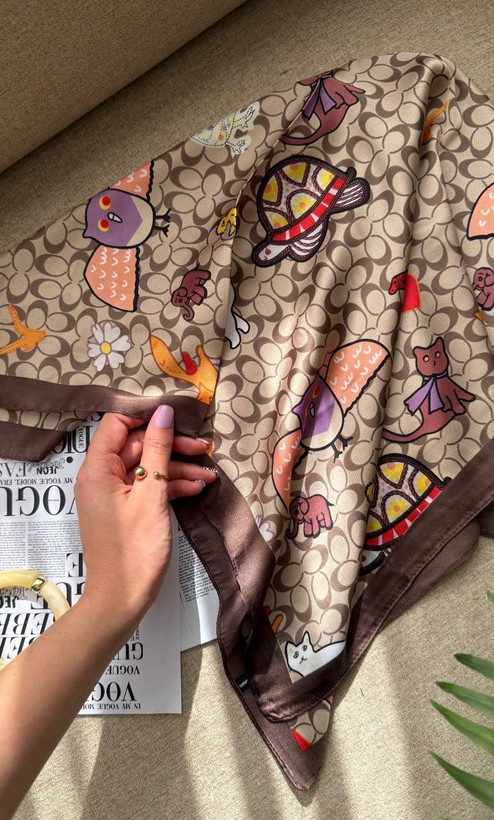 مینی اسکارف ابریشم مجلسی زنانه