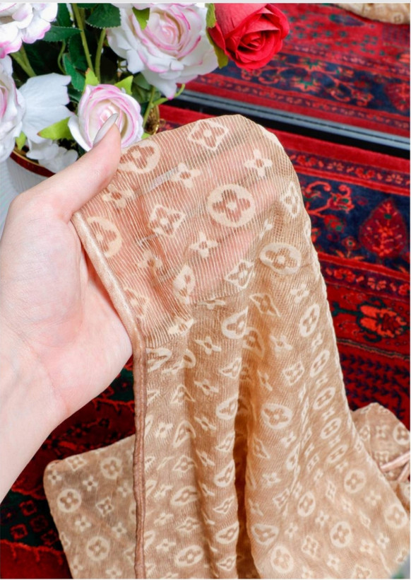 شال کبریتی مجلسی مشکی زنانه مدل LV