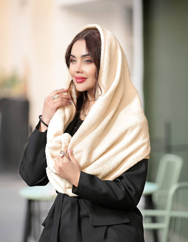 شال گردن تدی مجلسی زنانه