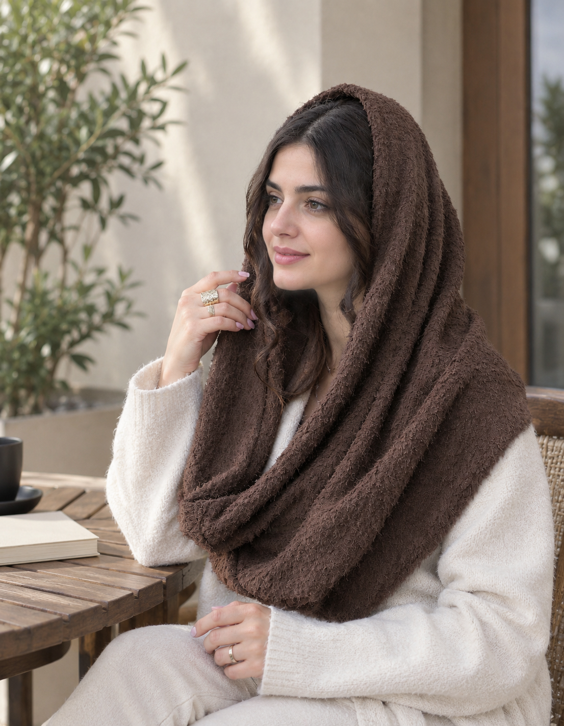 شال گردن تدی مجلسی زنانه