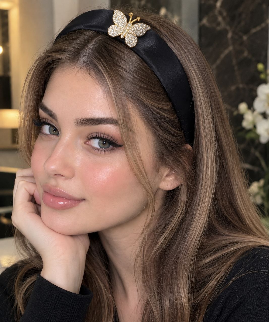 تل سر پروانه مجلسی زنانه