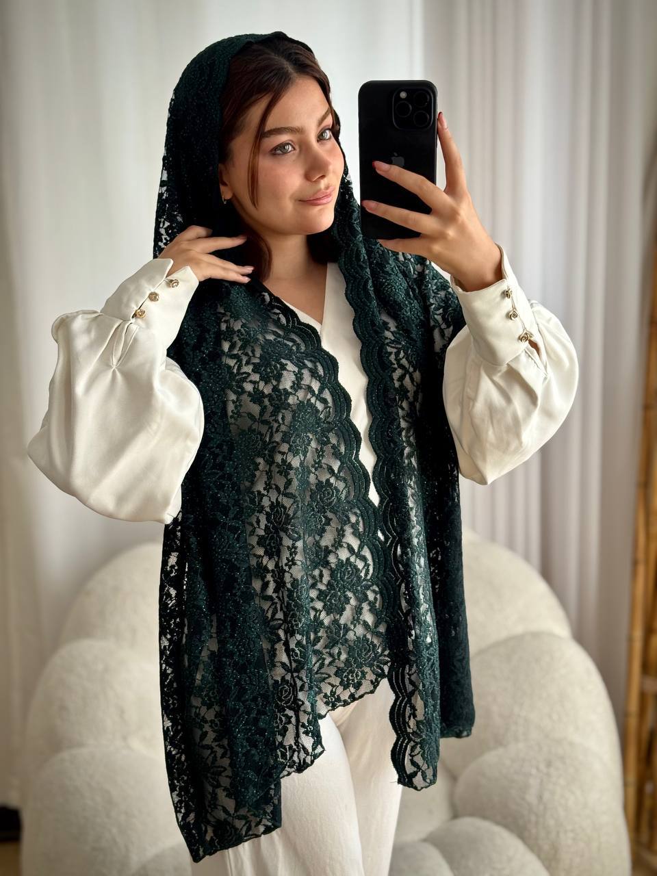 شال گیپور مجلسی اکلیلی زنانه