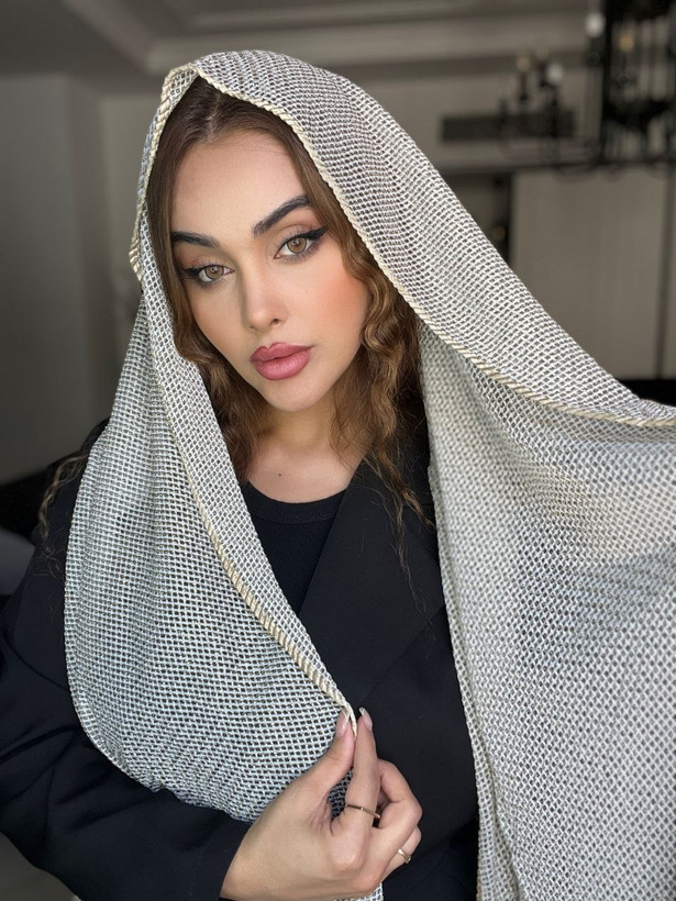 شال حصیری مجلسی وارداتی زنانه