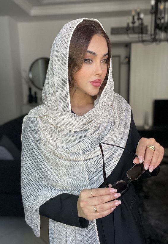 شال حصیری مجلسی وارداتی زنانه