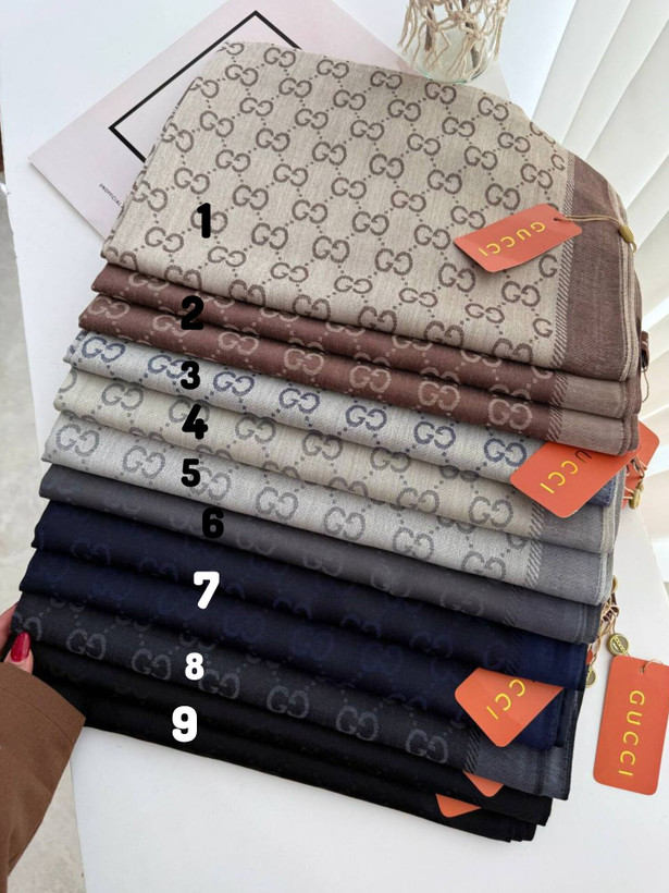شال کشمیر لمه دار مجلسی زنانه مدل گوچی